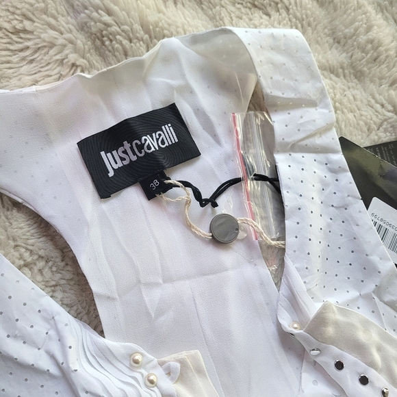 🍒NWT🍒 JUST CAVALLI 100% COTTON VEST TOP - Picture 13 of 13